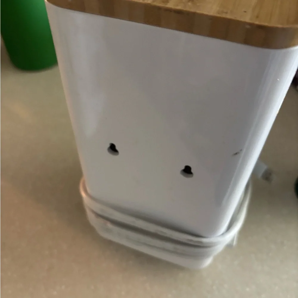 White and Wood Pet Camera with WiFi and an app!!